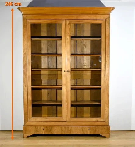 Importante Bibliothèque de Propriété en Noyer, époque Restauration – Début XIXe