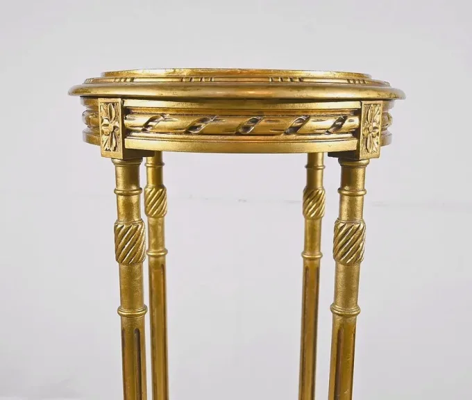 Haute Desserte en Bois Doré, style Louis XVI – 1920