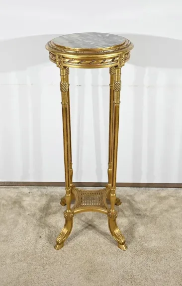 Haute Desserte en Bois Doré, style Louis XVI – 1920