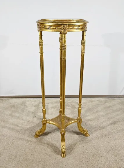 Haute Desserte en Bois Doré, style Louis XVI – 1920