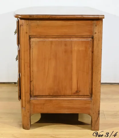 Commode en Merisier Massif, époque Transition Louis XIV / Régence – Début XVIIIe