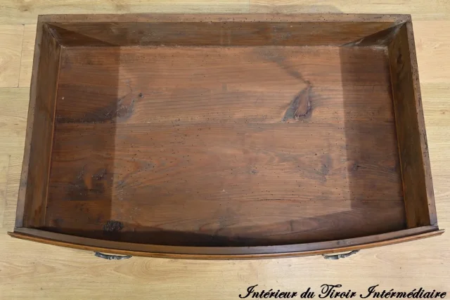 Commode en Merisier Massif, époque Transition Louis XIV / Régence – Début XVIIIe