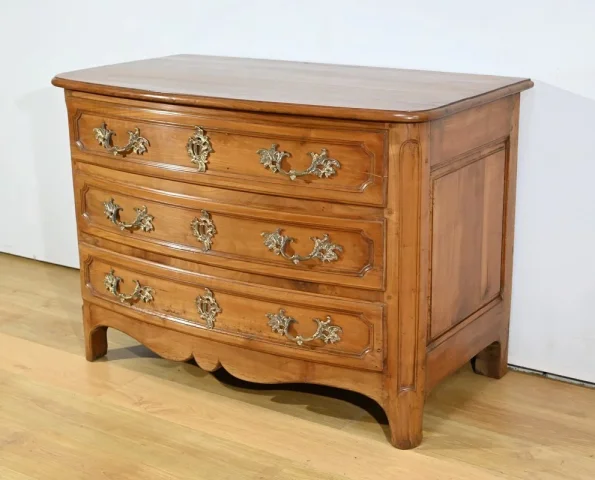 Commode en Merisier Massif, époque Transition Louis XIV / Régence – Début XVIIIe