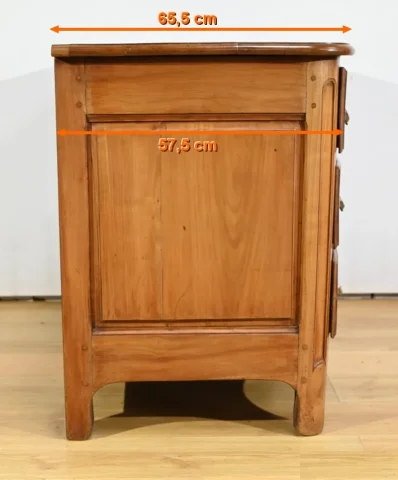 Commode en Merisier Massif, époque Transition Louis XIV / Régence – Début XVIIIe