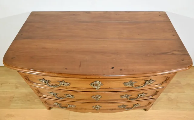 Commode en Merisier Massif, époque Transition Louis XIV / Régence – Début XVIIIe