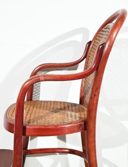 Chaise Haute d’Enfant n°12303 en Hêtre, estampillée Thonet – Début XXe