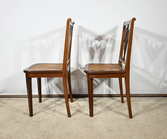 Paire de Chaises en Acajou, style Directoire – Fin XIXe