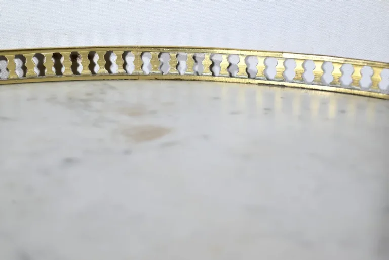 Petite Table Tambour en Noyer et Acajou, style Louis XVI – 2ème Partie XIXe
