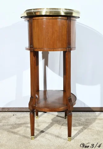Petite Table Tambour en Acajou, style Louis XVI – Début XXe