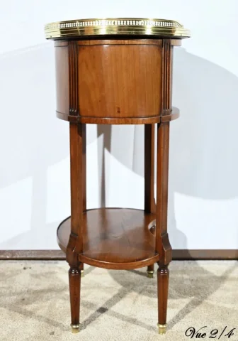 Petite Table Tambour en Acajou, style Louis XVI – Début XXe