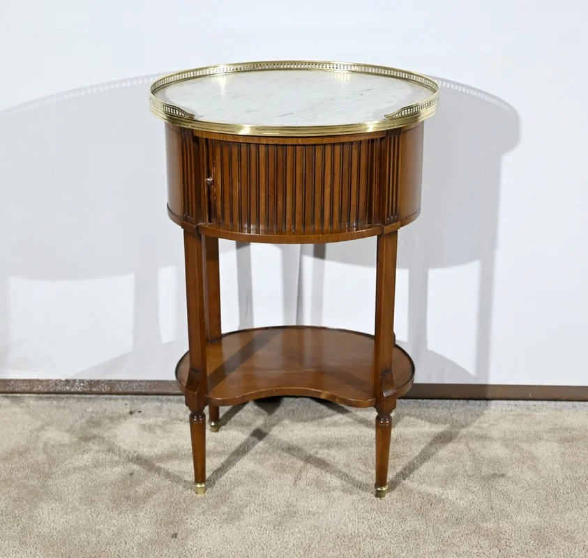 Petite Table Tambour en Acajou, style Louis XVI – Début XXe