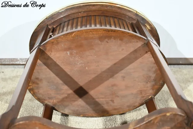 Petite Table Tambour en Acajou, style Louis XVI – Début XXe