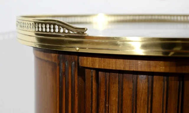 Petite Table Tambour en Acajou, style Louis XVI – Début XXe