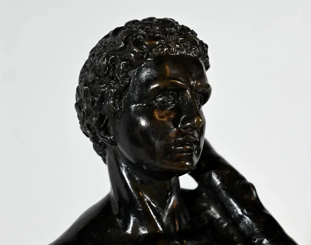 Bronze « Hercule et le Lion de Nemée », signé Gregroi – XIXe