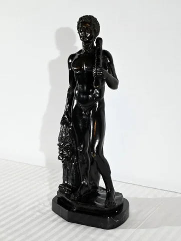 Bronze « Hercule et le Lion de Nemée », signé Gregroi – XIXe