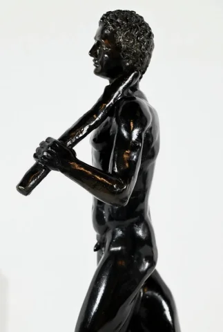 Bronze « Hercule et le Lion de Nemée », signé Gregroi – XIXe
