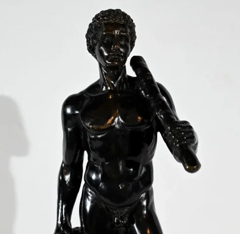 Bronze « Hercule et le Lion de Nemée », signé Gregroi – XIXe