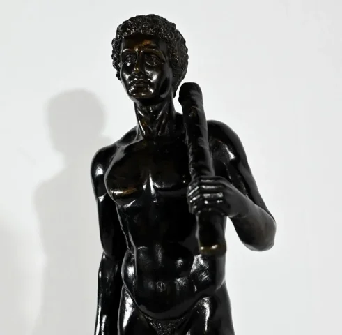 Bronze « Hercule et le Lion de Nemée », signé Gregroi – XIXe