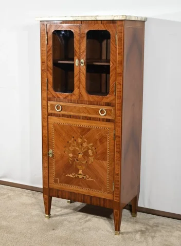 Meuble Vitrine en Bois de Rose, style Louis XVI – Fin XIXe
