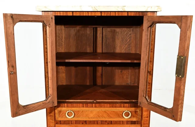 Meuble Vitrine en Bois de Rose, style Louis XVI – Fin XIXe