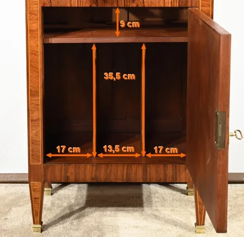 Meuble Vitrine en Bois de Rose, style Louis XVI – Fin XIXe
