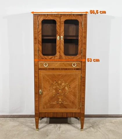 Meuble Vitrine en Bois de Rose, style Louis XVI – Fin XIXe