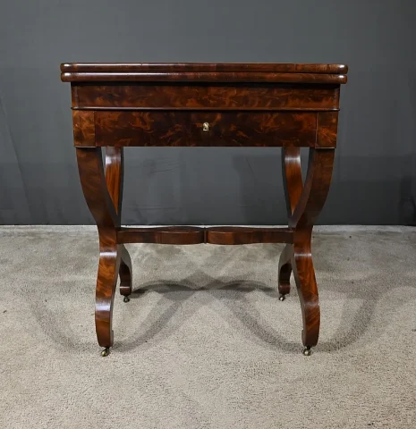 FRENCH RESTAURATION PERIOD CARD TABLE