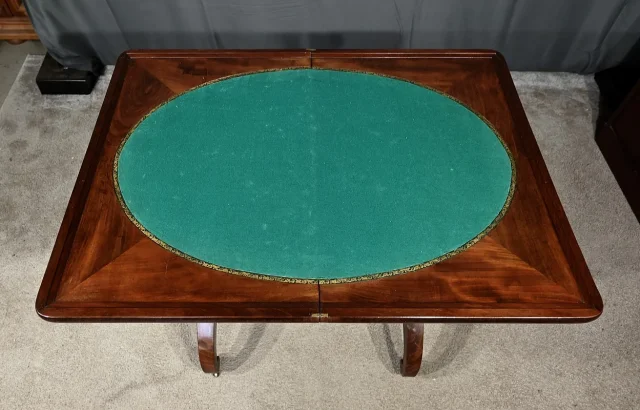 FRENCH RESTAURATION PERIOD CARD TABLE