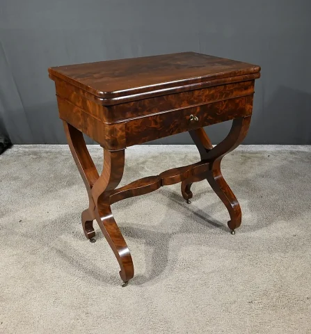 FRENCH RESTAURATION PERIOD CARD TABLE