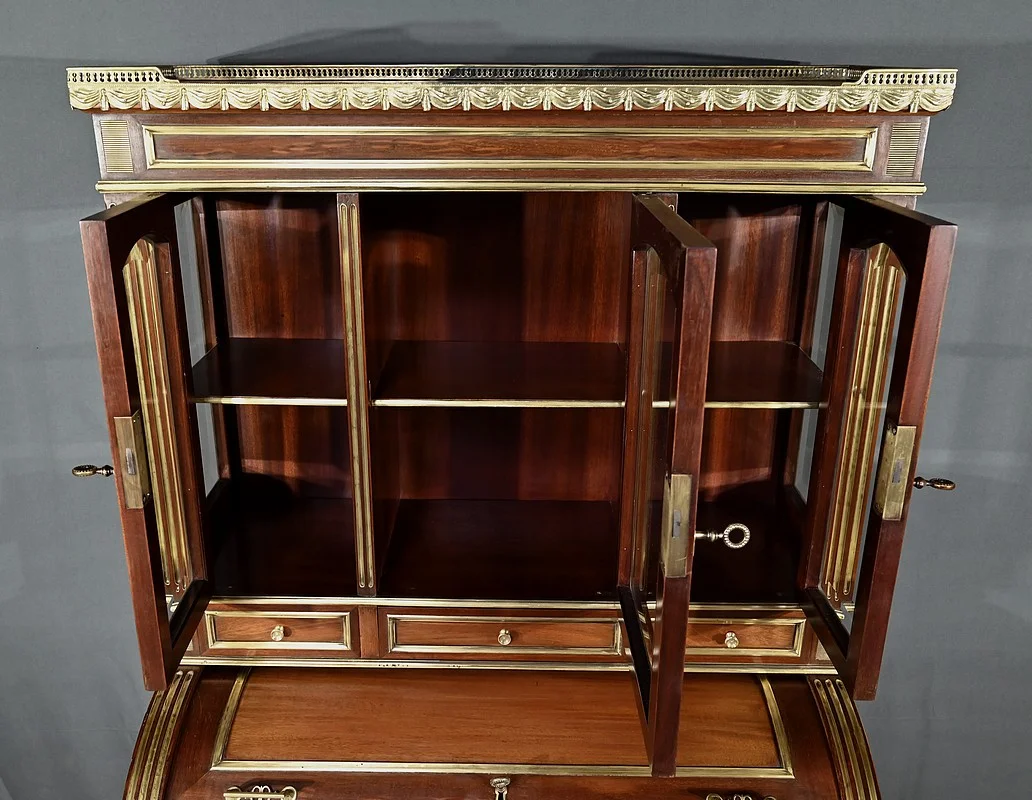 LOUIS XVI STIJL BUREAU BOEKENKAST