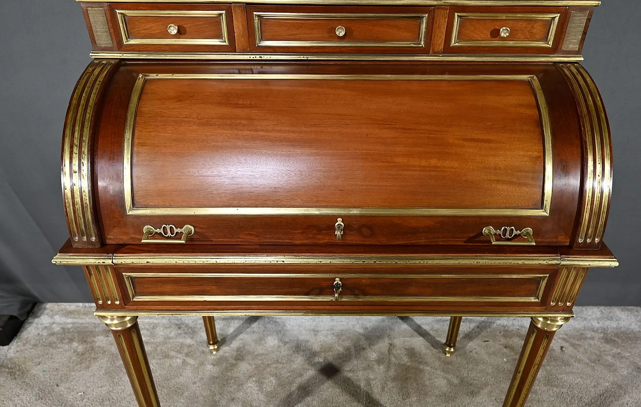 LOUIS XVI STIJL BUREAU BOEKENKAST