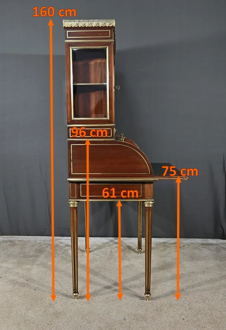 LOUIS XVI STIJL BUREAU BOEKENKAST