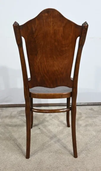 Suite de 4 Chaises en Hêtre Courbé, n°67 par Jacob & Josef Kohn – 1900