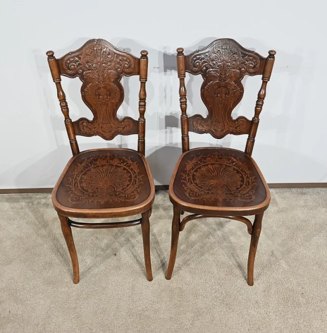PAAR STÜHLE von JACOB & JOSEF KOHN