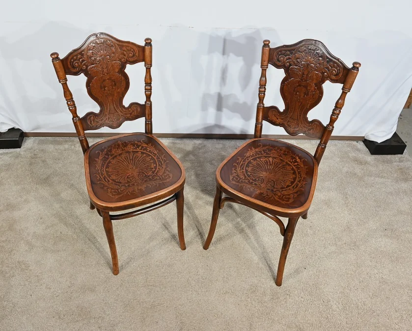 PAAR STÜHLE von JACOB & JOSEF KOHN