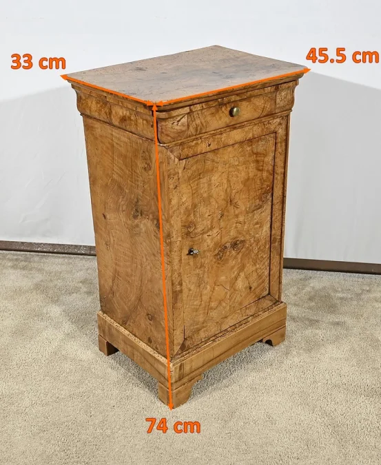 FRENCH RESTAURATION PERIOD BEDSIDE TABLE