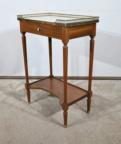 Petite Table d’Appoint en Acajou, style Louis XVI – Début XXe
