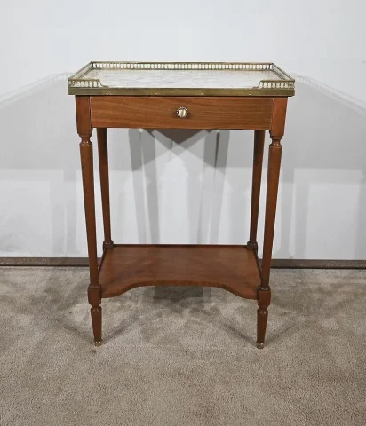 Petite Table d’Appoint en Acajou, style Louis XVI – Début XXe