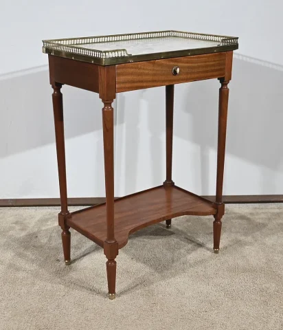 Petite Table d’Appoint en Acajou, style Louis XVI – Début XXe