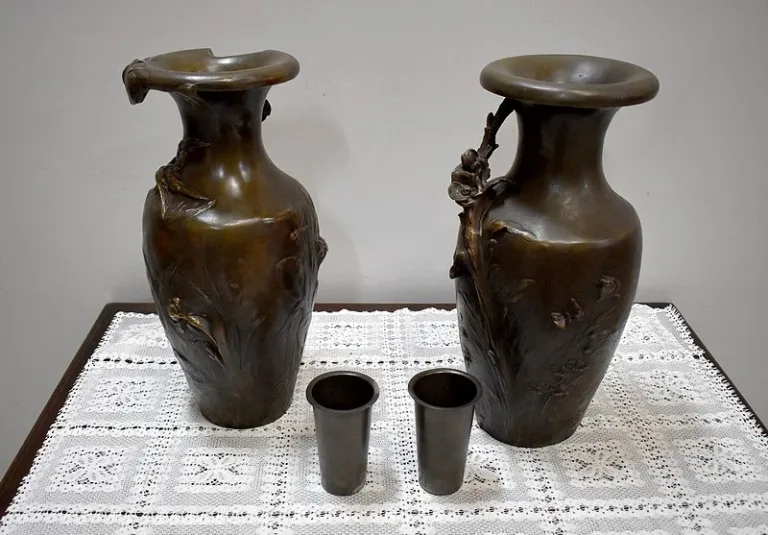 PAIR OF VASES signed A. MOREAU