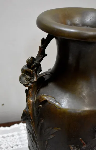 PAIR OF VASES signed A. MOREAU