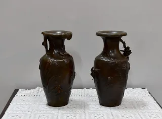PAIR OF VASES signed A. MOREAU