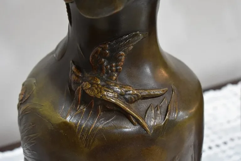 PAIR OF VASES signed A. MOREAU