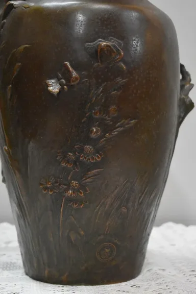 PAIR OF VASES signed A. MOREAU