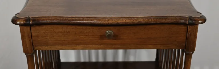 Table de Salon Écritoire en Noyer massif- début XXe