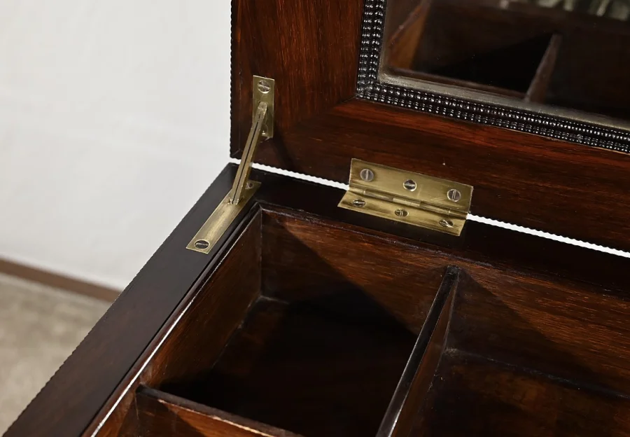 Petite Table Coiffeuse en Palissandre, époque Restauration – Début XIXe