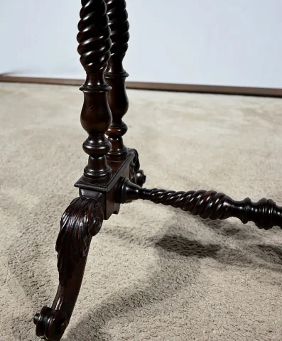 Petite Table Coiffeuse en Palissandre, époque Restauration – Début XIXe