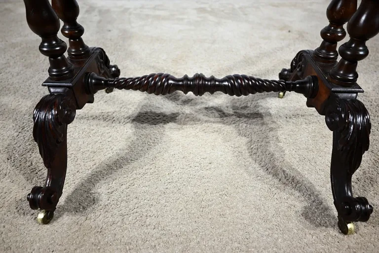 Petite Table Coiffeuse en Palissandre, époque Restauration – Début XIXe