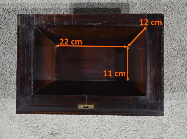 Petite Table Coiffeuse en Palissandre, époque Restauration – Début XIXe