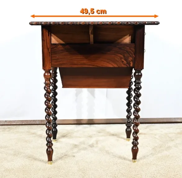 Petite Table de Salon en Palissandre, époque Restauration – Début XIXe